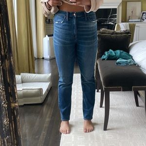 Madewell dark wash jeans straight leg size 31